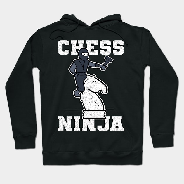 Chess Ninja Teacher Chessboard Grand Master Gift Hoodie by amango